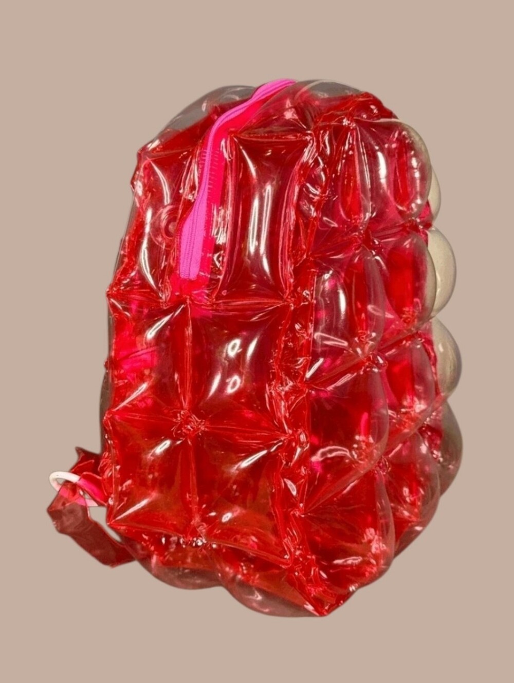 90s Plastic Inflatable Bubble Bag Backpack